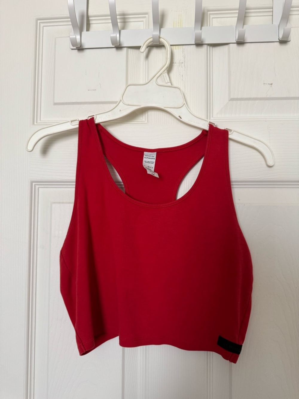 Alphalete Red Racerback Crop Tank Top